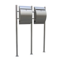 Waterproof lockable free standing letterbox