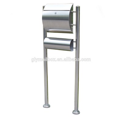 304 stainless steel mailbox letter box letter mail post box stand