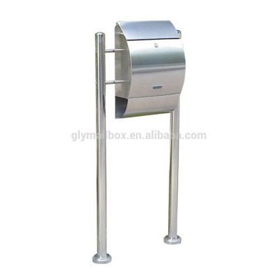 Wholesale Free Standing Modern Residential 304 Stainless Steel Mailbox letterbox