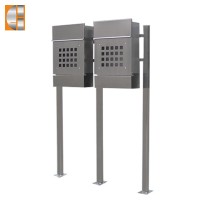 Vertical lockable standing parcel letterbox